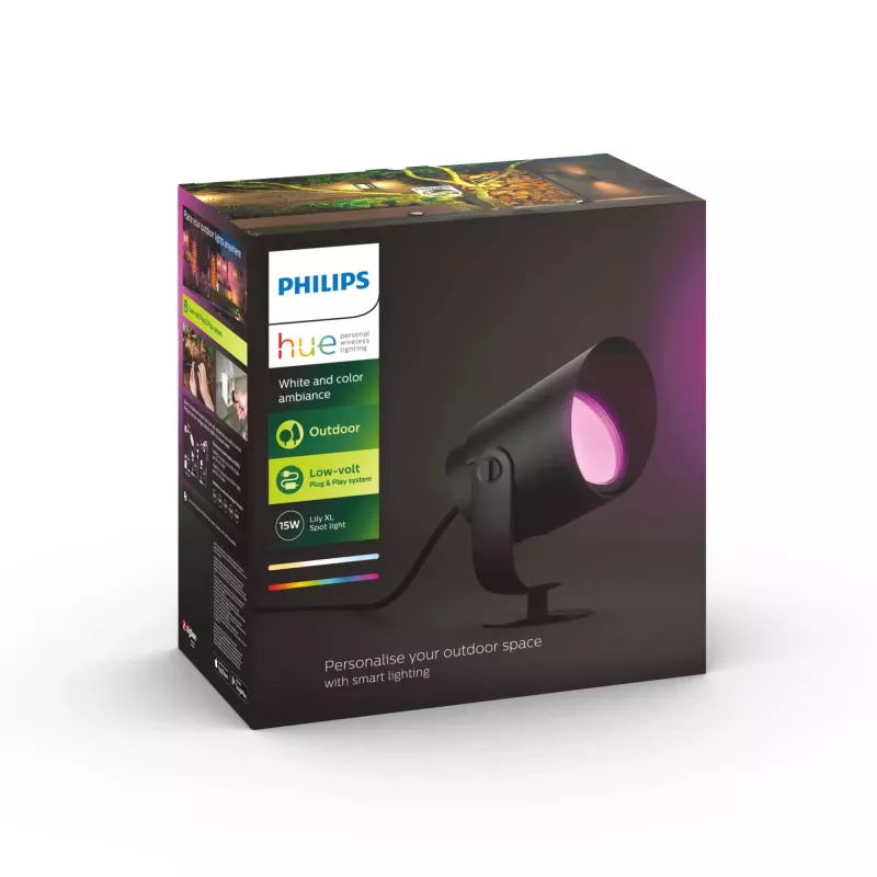 Philips Hue White and colour ambience Lily XL lauko prožektorius