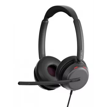 Lenovo 4Z21P85373 laidinės ausinės su mikrofonu, galvos lankas, biuro / skambučių centro darbui, USB Type-C / USB Type-A, juodos spalvos