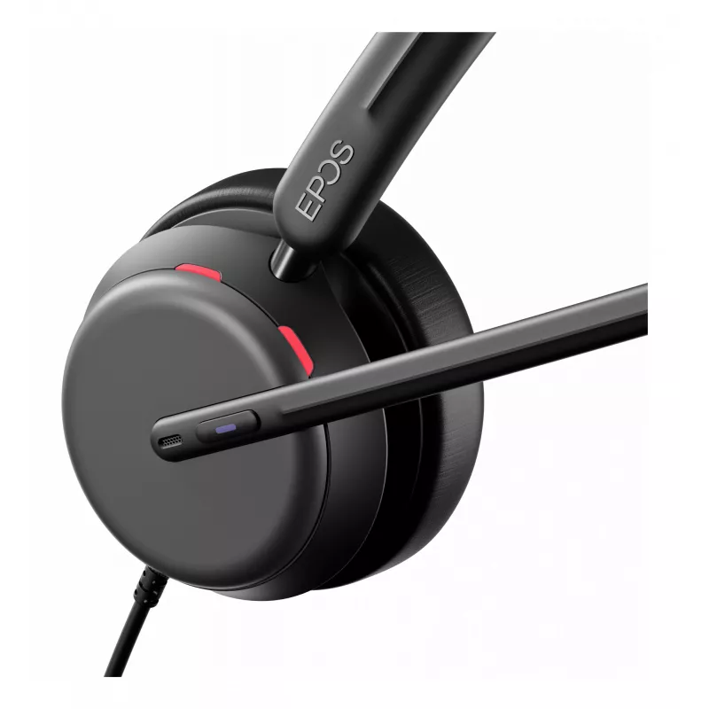 Lenovo 4Z21P85373 laidinės ausinės su mikrofonu, galvos lankas, biuro / skambučių centro darbui, USB Type-C / USB Type-A, juodos spalvos