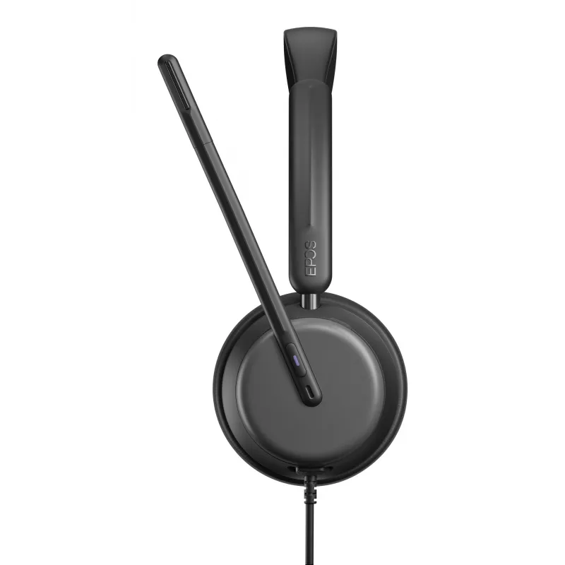 Lenovo 4Z21P85373 laidinės ausinės su mikrofonu, galvos lankas, biuro / skambučių centro darbui, USB Type-C / USB Type-A, juodos spalvos