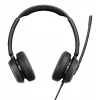 Lenovo 4Z21P85373 laidinės ausinės su mikrofonu, galvos lankas, biuro / skambučių centro darbui, USB Type-C / USB Type-A, juodos spalvos