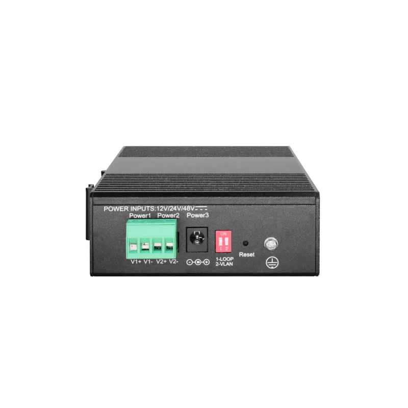 LevelOne IGS-2106P Hilbert 6 prievadų pramoninis gigabaitinis PoE Smart Lite jungiklis, 2 x SFP, 4 PoE išėjimai, 802.3at/af PoE