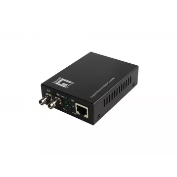 LevelOne RJ45 į ST Gigabit medijos keitiklis, vienmodis šviesolaidis, 1310nm, 20km