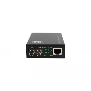 LevelOne RJ45 į ST Gigabit medijos keitiklis, vienmodis šviesolaidis, 1310nm, 20km
