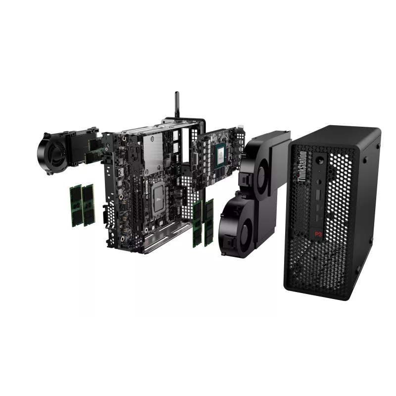 Darbo stotis Lenovo ThinkStation P3 Ultra Intel Core i5-14600 32GB RAM 512GB SSD NVIDIA RTX A400 Windows 11 Pro