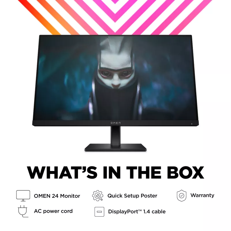 OMEN by HP 23.8 colio FHD 165 Hz žaidimų monitorius - OMEN 24