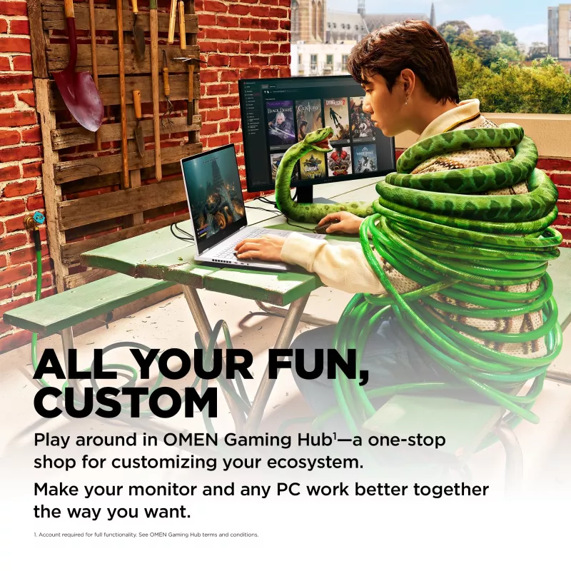 OMEN by HP 23.8 colio FHD 165 Hz žaidimų monitorius - OMEN 24