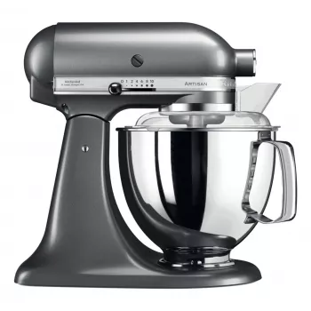 Virtuvinis kombainas KITCHENAID Artisan 300 W 4,8 L nerūdijančio plieno dubuo sidabrinis