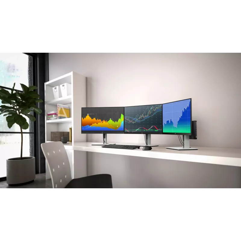 HP E-Series E24 G4 FHD Monitorius, 60,5 cm (23,8 col.), 1920 x 1080 pikseliai, Full HD, LCD, 5 ms, Juodas