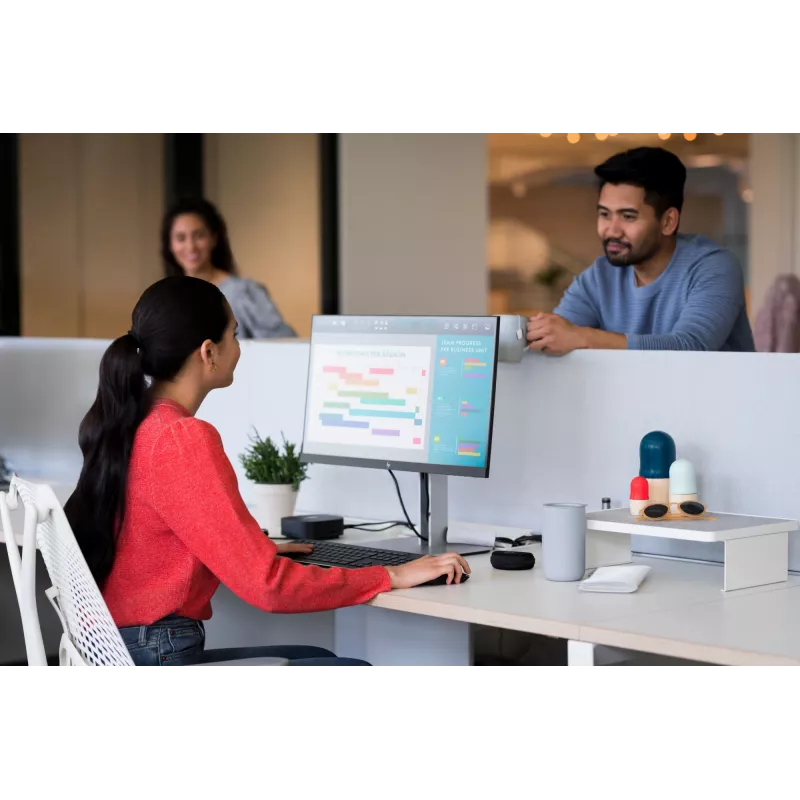 HP E-Series E24 G4 FHD Monitorius, 60,5 cm (23,8 col.), 1920 x 1080 pikseliai, Full HD, LCD, 5 ms, Juodas
