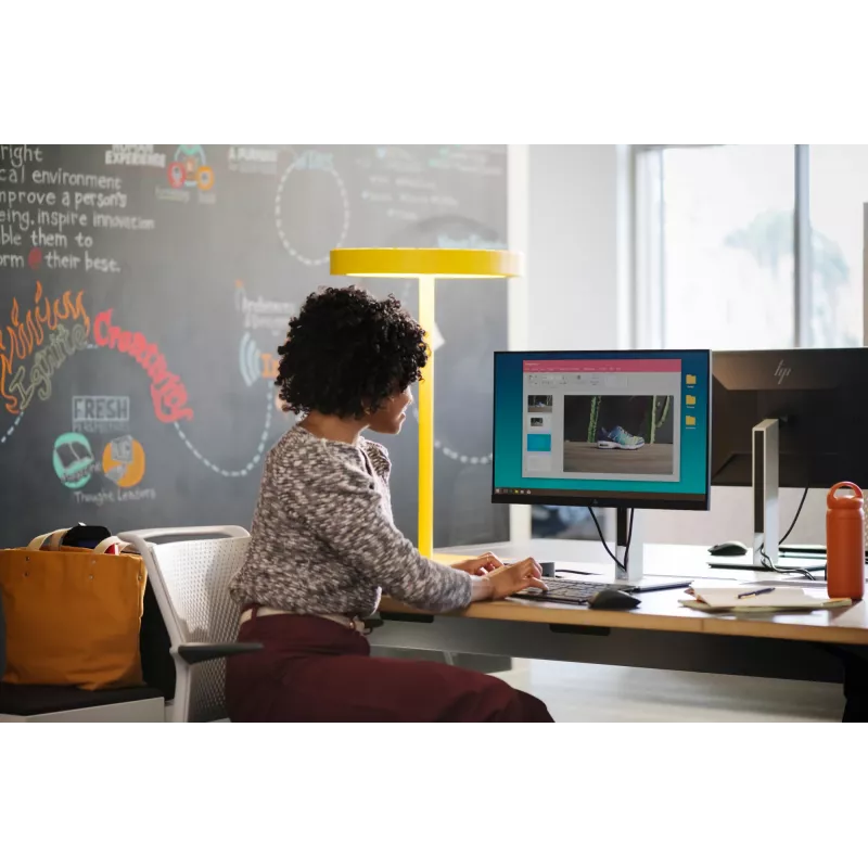 HP E-Series E24 G4 FHD Monitorius, 60,5 cm (23,8 col.), 1920 x 1080 pikseliai, Full HD, LCD, 5 ms, Juodas