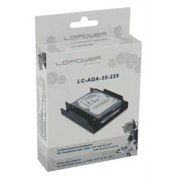 LC-POWER kietojo disko adapteris 2x 2,5 inch į 3,5 inch, juodas - LC-D-35-225