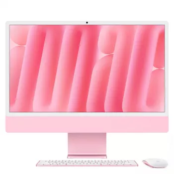 Viename kompiuteryje integruotas kompiuteris Apple iMac 24 colių M4 16GB 256GB SSD Apple GPU macOS