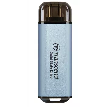 TRANSCEND ESD300C 1TB nešiojamas SSD, USB Type-C, 3D NAND Flash, dangaus mėlyna