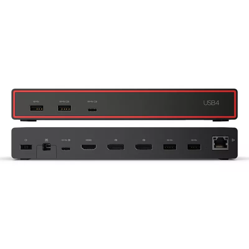 Lenovo ThinkPad USB4 Dock 5000 belaidžio ryšio stotelė Thunderbolt 4 juoda