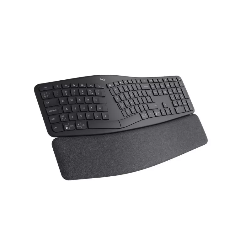 LOGITECH Ergo K860 - Belaidis išskirstytos klaviatūros versijai skirtas sprendimas, Graphite, Qwerty US International