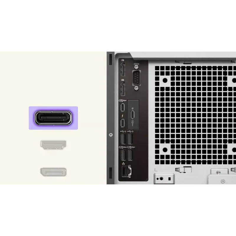 DELL Pro Max FCT2250 T2 Intel Core Ultra 9 285K 64 GB DDR5-SDRAM 1 TB SSD Windows 11 Pro bokštinis kompiuteris juodas