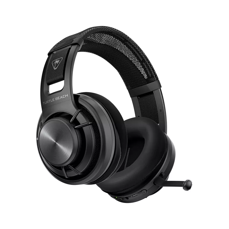 Turtle Beach Atlas Air belaidės atviros ausinės žaidimams asmeniniame kompiuteryje su 24 bitų aukštos ištikimybės garsu, transliacijų klasės mikrofonu, plūduriuojančiais ausų gaubtais, atminties putomis ir Bluetooth
