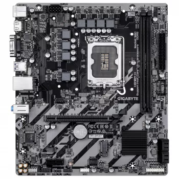 Motininė plokštė GIGABYTE H810M H Micro ATX, Intel H810 mikroschemų rinkinys, LGA 1851, DDR5, 2x DIMM iki 128 GB, PCIe 4.0, HDMI 2.1