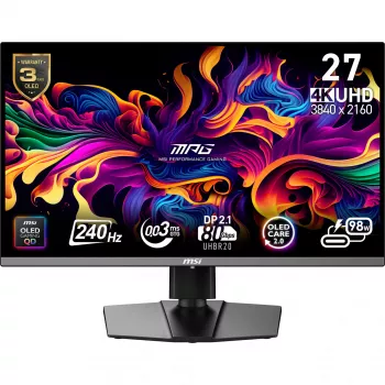 Monitorius MSI MPG 272URXDE QD-OLED 67,3 cm (26,5 colio) 3840 x 2160 pikselių 4K Ultra HD juodas