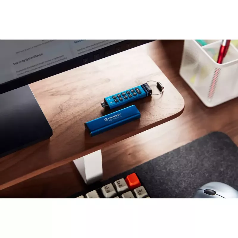 Kingston Technology IronKey 256GB USB-C klaviatūra 200C, FIPS 140-3 Lvl 3 AES-256