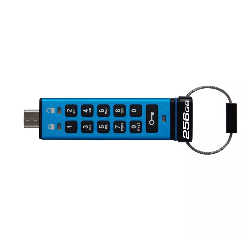 Kingston Technology IronKey 256GB USB-C klaviatūra 200C, FIPS 140-3 Lvl 3 AES-256
