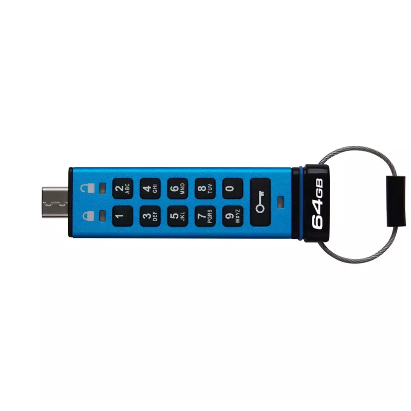 Kingston IronKey 200C 64GB USB-C raktažodinis šifruotas atmintukas, FIPS 140-3 Lvl 3, AES-256