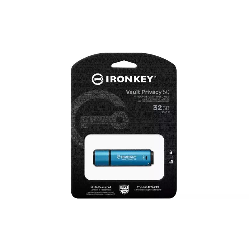 USB atmintukas Kingston 32GB USB-A IronKey Vault Privacy 50