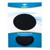 Manhattan Wrist Gel Support Pad and Mouse Mat, juoda, 241 × 203 × 40 mm, neslystanti bazė, Viso gyvenimo garantija, Kortelinė mažmeninė pakuotė