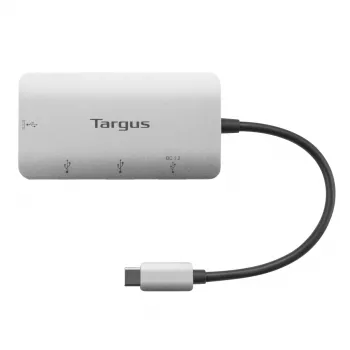 Adapter Targus ACH228 Silver – USB-C daugių prievadų centras su PD įkrovimu