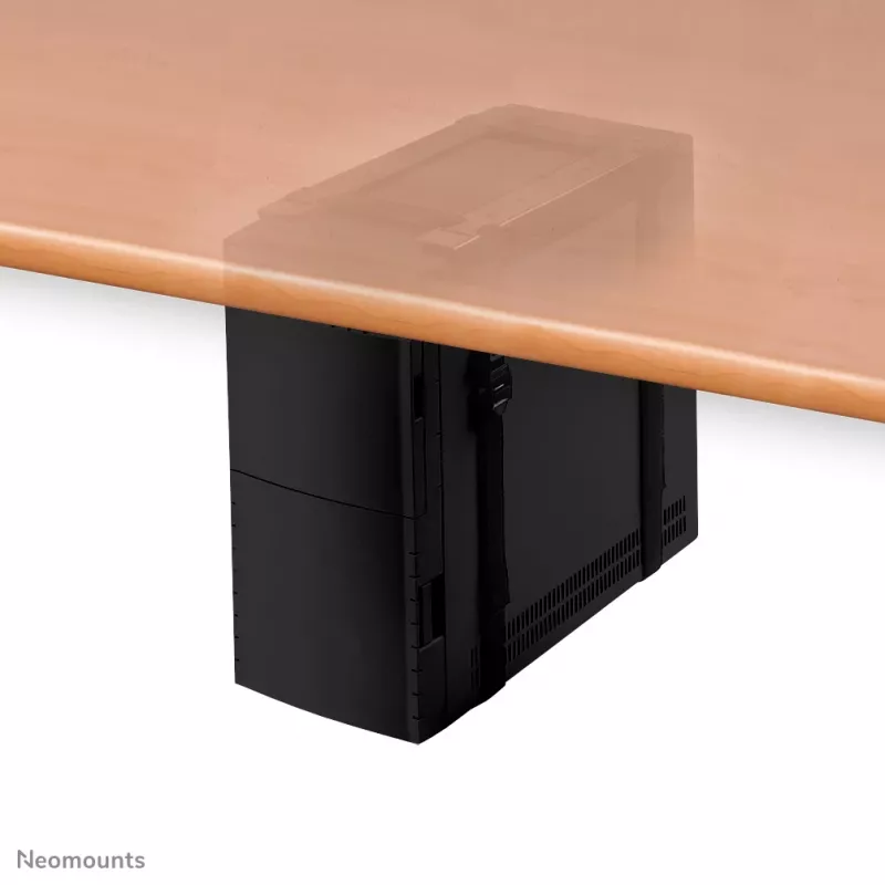Neomounts CPU-D025BLACK CPU laikiklis po stalu - universalus, 20 kg, juodas