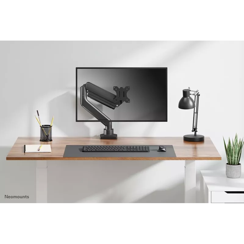 Neomounts DS70-450BL1 Monitorinis laikiklis 17-42 colių – dujinis spyruoklinis – Topfix – 180° stabdiklis