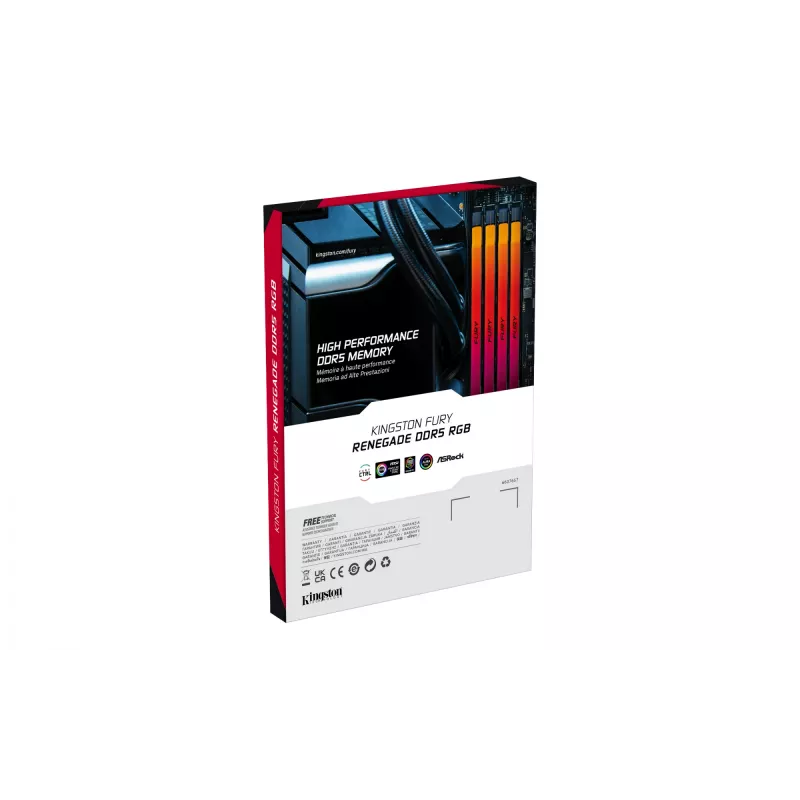 Kingston FURY Renegade RGB 96GB (2x48GB) DDR5 6000MHz CL32 atminties rinkinys