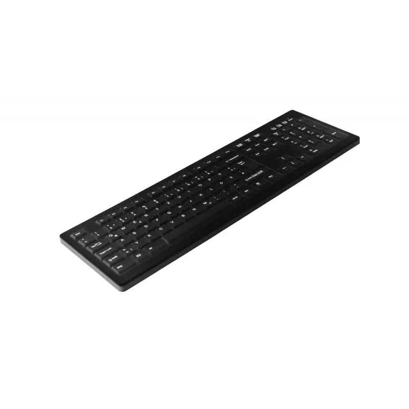 Contour Design Active Key AK-C8100 belaidė RF klaviatūra medicininė QWERTZ vokiška juoda