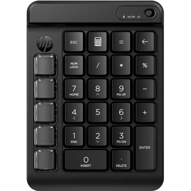HP 435 programuojama belaidė klaviatūra, Bluetooth, juoda