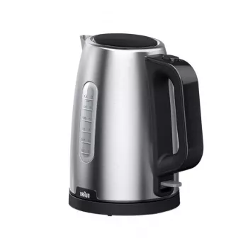 Braun PurShine WK102AI-WK1500BK elektrinis virdulys 1.7 L 2200 W juodas, nerūdijantis plienas