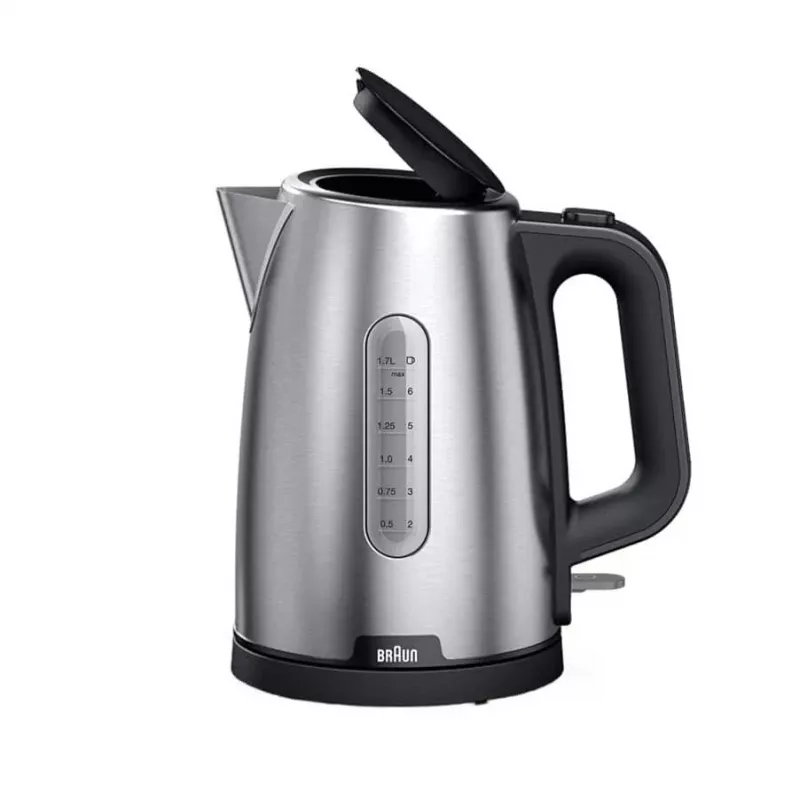 Braun PurShine WK102AI-WK1500BK elektrinis virdulys 1.7 L 2200 W juodas, nerūdijantis plienas