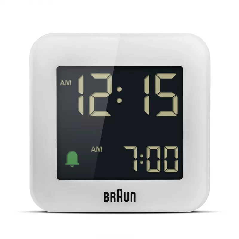 Braun BC08 skaitmeninis žadintuvas baltas