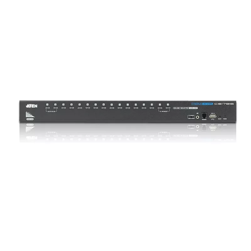 ATEN CS17916 16 prievadų USB-HDMI KVM jungiklis su USB periferiniu prievadu