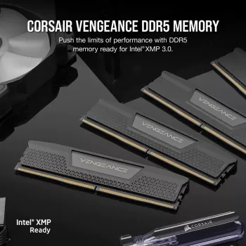 CORSAIR Vengeance 32 GB (2x16 GB) DDR5 7200 MHz CL34 atminties rinkinys - juoda