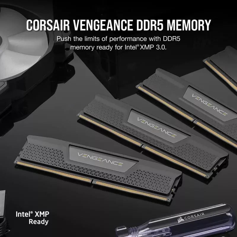 CORSAIR Vengeance 32 GB (2x16 GB) DDR5 7200 MHz CL34 atminties rinkinys - juoda