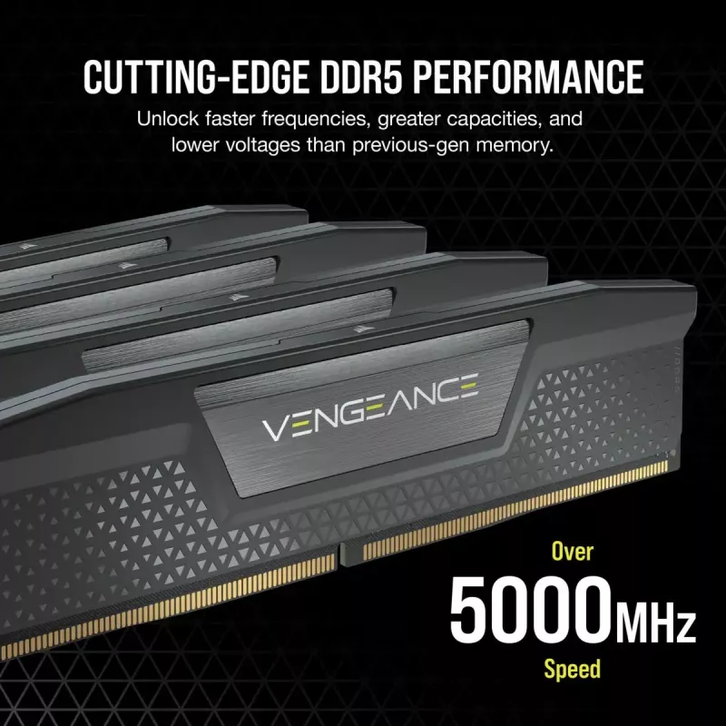 CORSAIR Vengeance 32 GB (2x16 GB) DDR5 7200 MHz CL34 atminties rinkinys - juoda