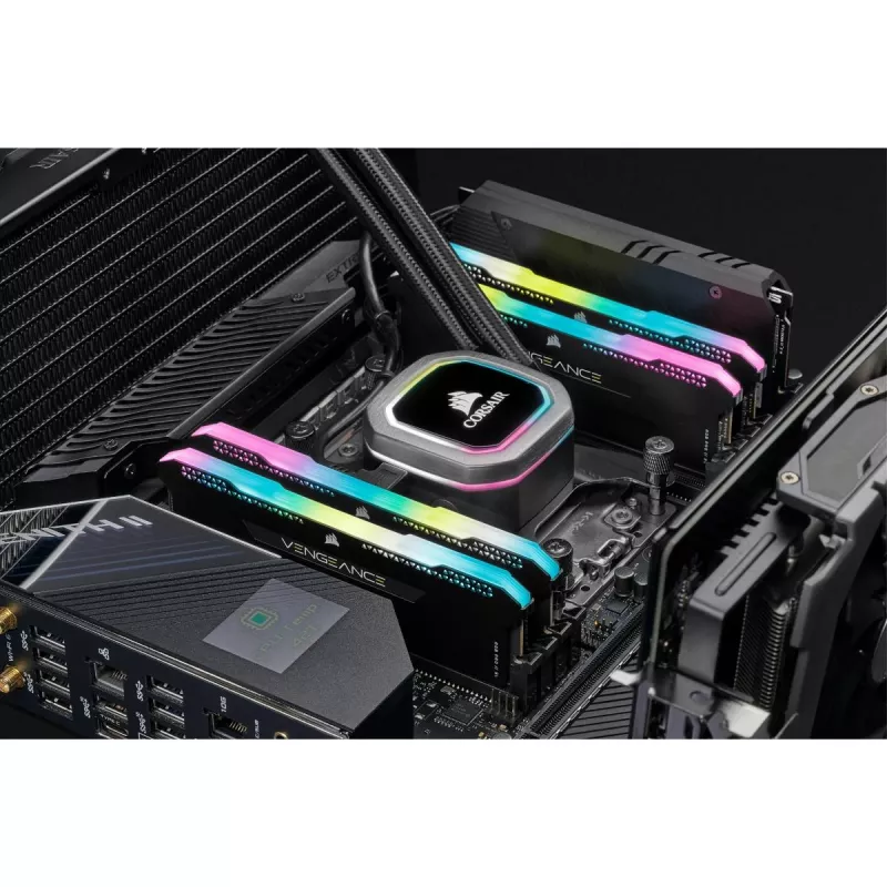 CORSAIR Vengeance RGB Pro 32GB (2x16GB) DDR4 3200MHz CL16 atminties rinkinys juodas