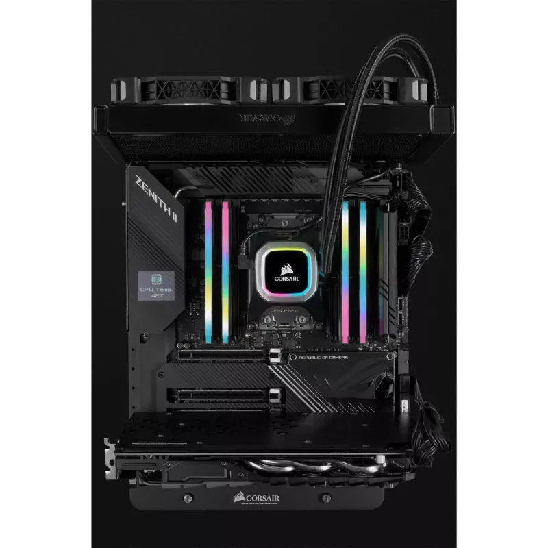 CORSAIR Vengeance RGB Pro 32GB (2x16GB) DDR4 3200MHz CL16 atminties rinkinys juodas