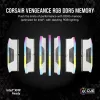 CORSAIR Vengeance RGB White 64GB (2x32GB) DDR5 5200MHz CL40 atminties rinkinys