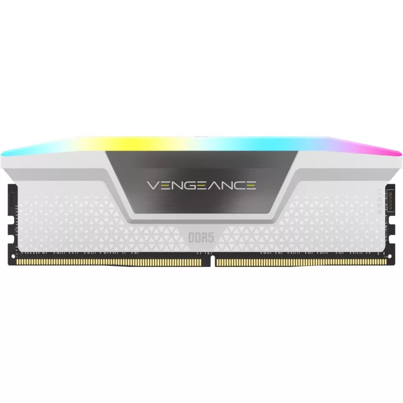 CORSAIR Vengeance RGB White 64GB (2x32GB) DDR5 5200MHz CL40 atminties rinkinys