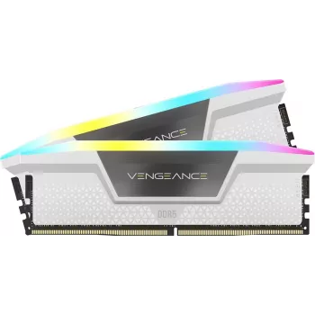 CORSAIR Vengeance RGB 32GB (2x16GB) DDR5 6200MHz CL36 atminties rinkinys - Baltas
