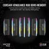 CORSAIR Vengeance RGB 32GB (2x16GB) DDR5 6400MHz CL32 atminties rinkinys - juoda