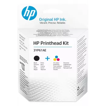 HP 3YP61AE spausdinimo galvučių rinkinys, juoda/trispalvė
