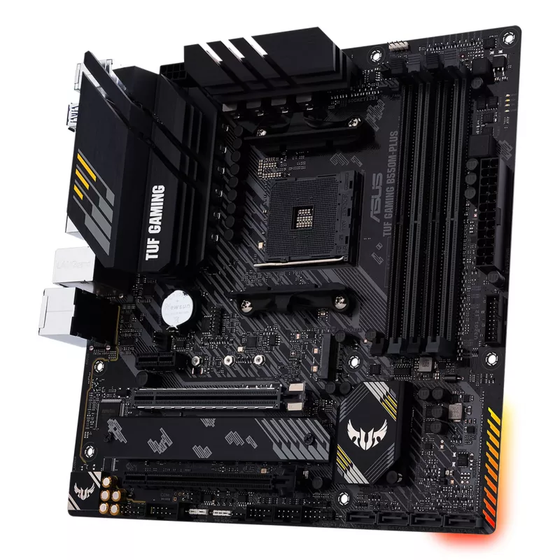 ASUS TUF GAMING B550M PLUS pagrindinė plokštė AMD B550 Socket AM4 micro ATX